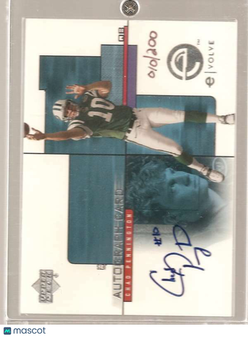 2000 Upper Deck e- card prizes Chad Pennington #CP-A Base Set,Autograph