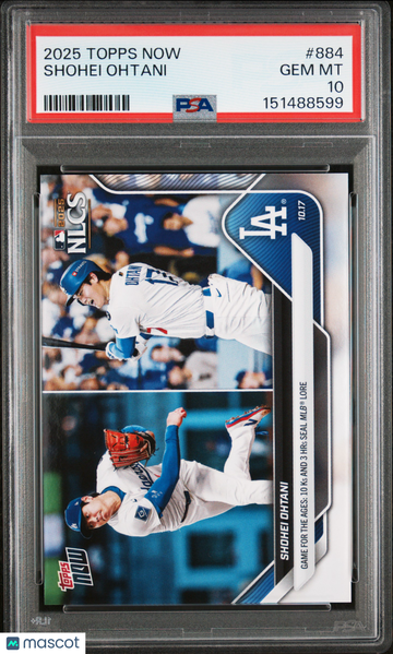 2025 Topps Now Shohei Ohtani #884 PSA 10