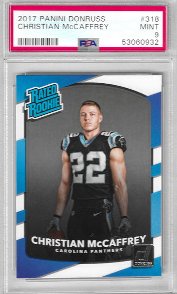 2017 Donruss Christian McCaffery PSA 9