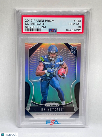 2019 Panini Prizm DK Metcalf #343 Silver PSA 10
