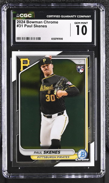 2024 Bowman Chrome #31 Paul Skenes CGC 10