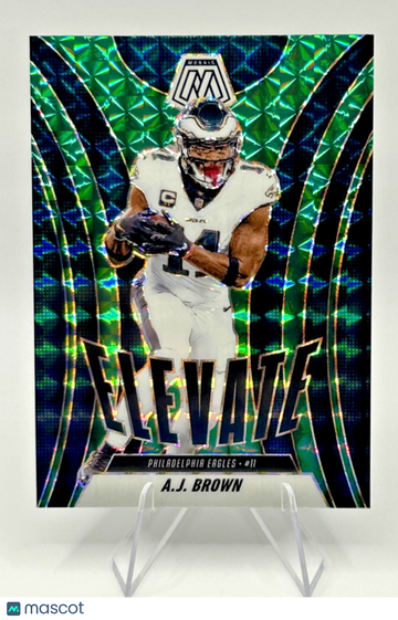 2025 Panini Mosaic Mosaic Prizm #16 Insert A.J. Brown Panini Authentic Eagles Football Card