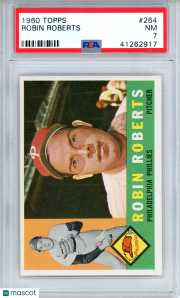 1960 Topps Robin Roberts #264 PSA 7