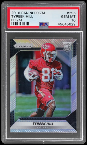 2016 Panini Prizm Tyreek Hill Prizm PSA 10 RC
