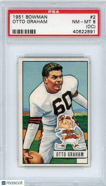 1951 Bowman Otto Graham #2 Oc PSA 8