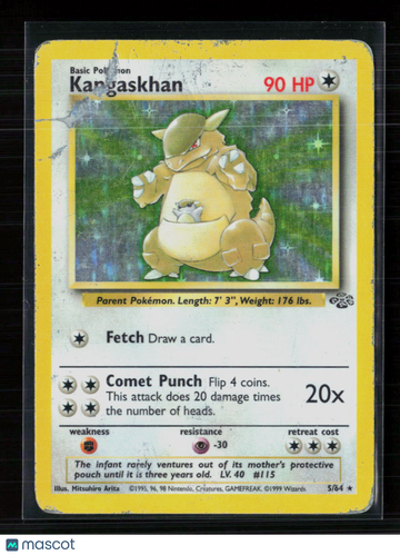 Pokemon 1999 Jungle Kangaskhan #5/64