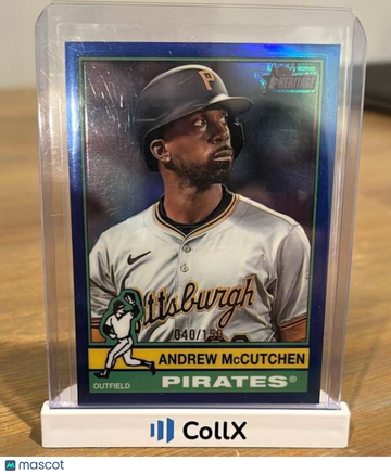 2025 Topps Heritage - Chrome Blue Refractor Andrew McCutchen #314