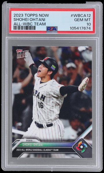 2023 Topps Now Shohei Ohtani All World Baseball Classic Team PSA 10