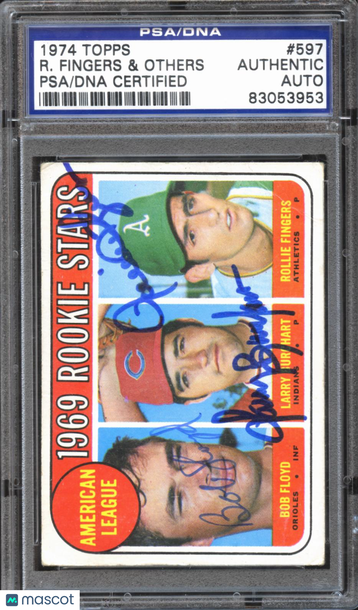 Rollie Fingers 1974 PSA A Auto A