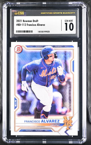 2021 Bowman Draft Francisco Alvarez CSG 10 Gem Mint