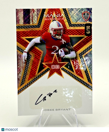 2024 Wild Card Football Card Cobee Bryant AMAH-CB Vintage Flag Rainbow Foil Auto RC Insert Falcons