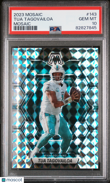 2023 Panini Mosaic Tua Tagovailoa #143 PSA 10