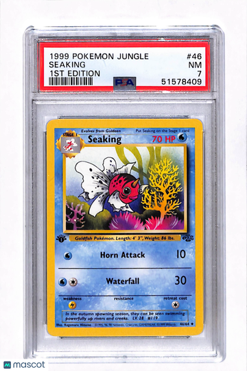 1999 Pokemon Jungle Seaking 1st Edition PSA 7 #46