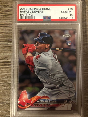2018 Topps Chrome Rafael Devers PSA 10