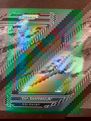 🔥2022 Panini Prizm - Green Prizm #178 Tua Tagovailoa Dolphins Superstar