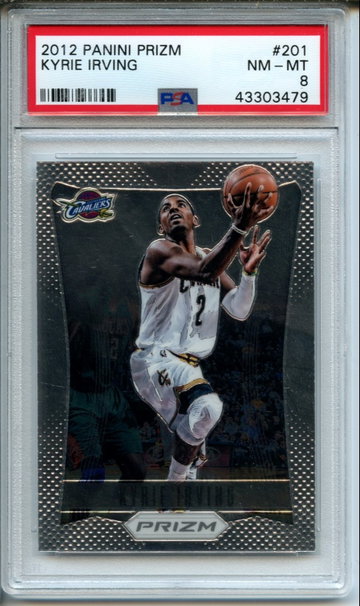 2012 Panini Prizm Kyrie Irving #201 PSA NM-MT 8