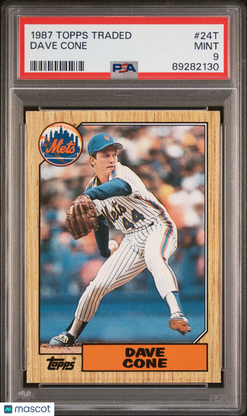 1987 Topps Traded Dave Cone #24T PSA 9