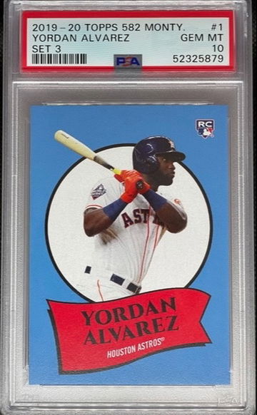 PSA 10 2019-20 Topps 582 Montgomery Yordan Alvarez RC Set 3 #1