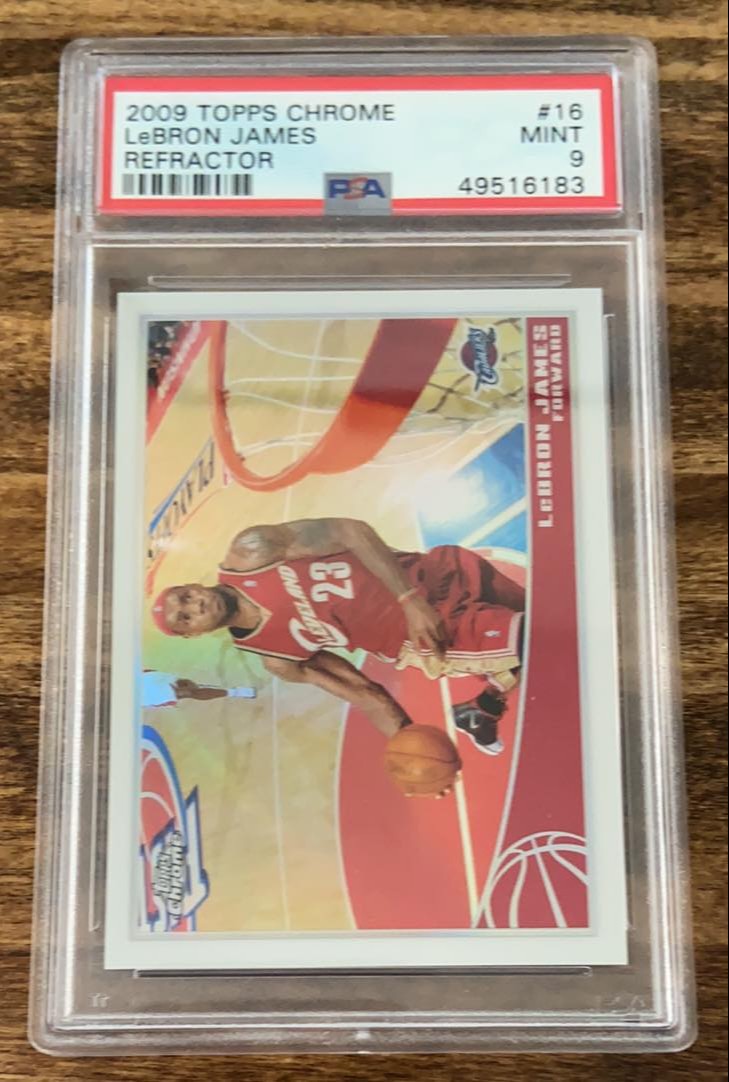 LeBron James 2009 Chrome Ref PSA 9 /500