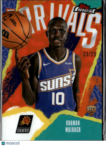 2026 Topps Finest Arrivals Khaman Maluach #A-10 /25 RC