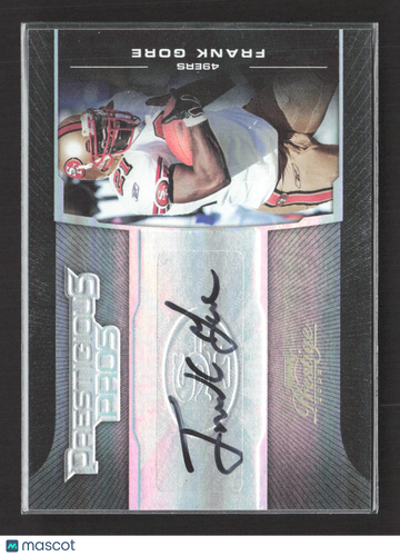 2008 Playoff Prestige Prestigious Pros Frank Gore #PPR-12 /35