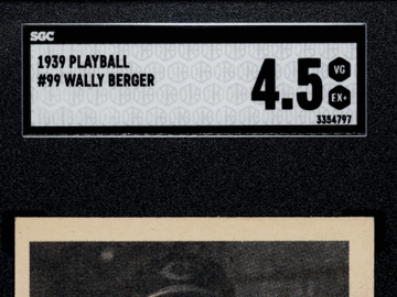 1939 Playball Wally Berger #99 SGC 4.5