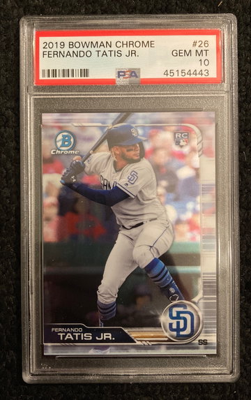 Fernando Tatis Jr. Bowman Chrome RC PSA 10