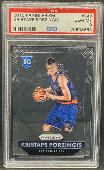 Kristaps Porzingis 2015 Panini Prizm PSA 10 Rookie 