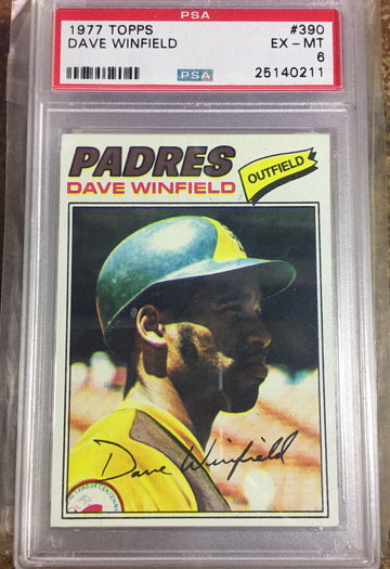 1977 Topps Dave Winfield PSA 6