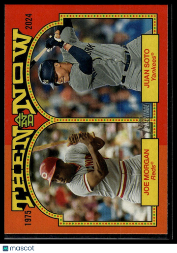 2024 Topps Heritage Joe Morgan / Juan Soto #TAN-3 Then and Now