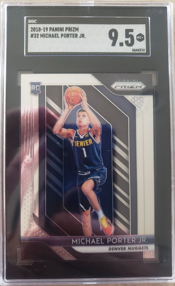 Michael Porter Jr 2018 Prizm #32 SGC 9.5 MINT+