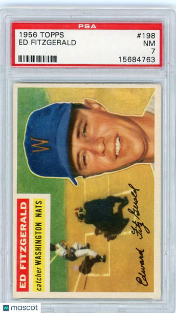 1956 Topps Ed Fitzgerald #198 PSA 7