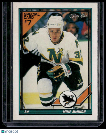 1991-92 O-Pee-Chee Mike McHugh #7S Sharks & Russians Inserts