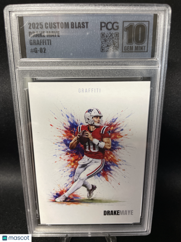 2025 Custom Blast Graffiti Drake Maye #G-02 GRAFFITI PCG 10
