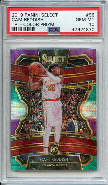 Cam Reddish Tri-Color Prizm Select PSA 10 NEP