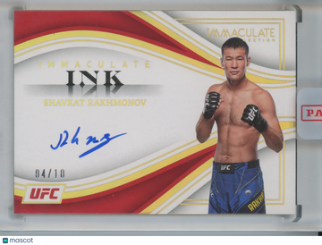 2023 Panini Immaculate Collection Immaculate Ink Shavkat Rakhmonov #II-SHK /10