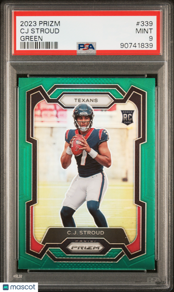 2023 Panini Prizm CJ Stroud #339 Green PSA 9