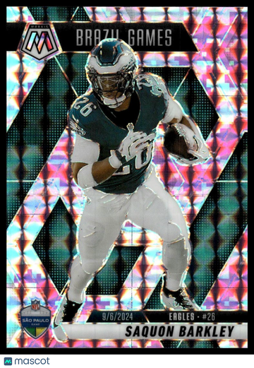 2025 Panini Mosaic Saquon Barkley #263 Mosaic Camo Pink