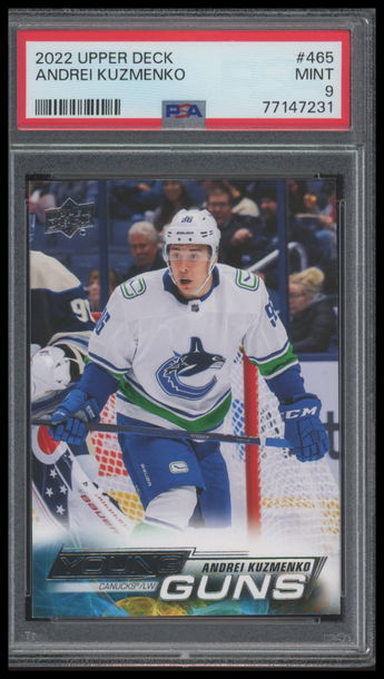 2022-23 Upper Deck #465 Andrei Kuzmenko PSA 9