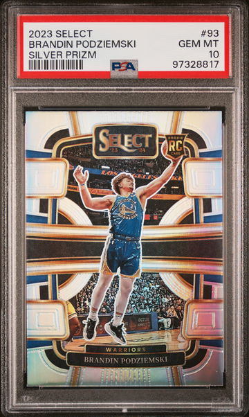 2023 PANINI SELECT BRANDIN PODZIEMSKI SILVER PRIZM #93 RC ROOKIE PSA 10