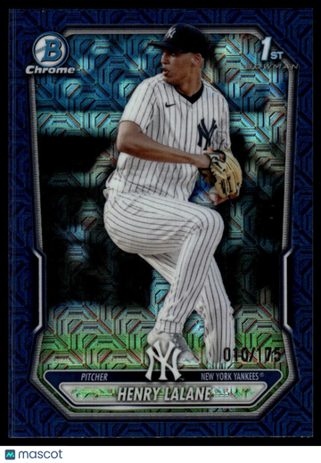 2026 Bowman Henry Lalane #BCP-104 Chrome Prospects Blue Mojo Refractor SN175
