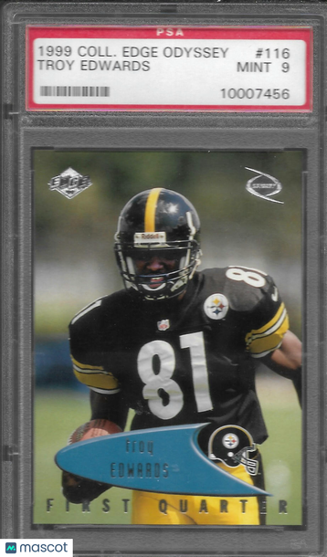 1999 Collector's Edge Odyssey Troy Edwards #116 PSA 9