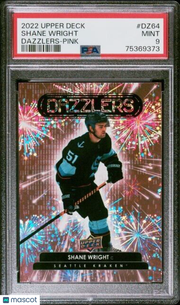 2022-23 Upper Deck Series 2 - Dazzlers - Pink Shane Wright #DZ-64 Rookie PSA 9