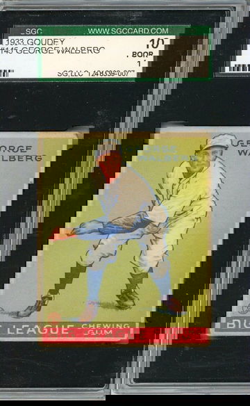 1933 Goudey George Walberg #145 SGC 1 P1362