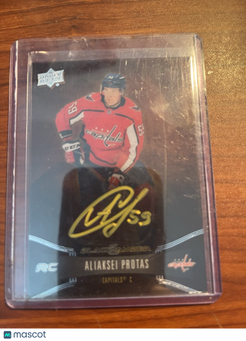 2021-22 Upper Deck Clear Cut Aliaksei Protas #BA-AP Black BLACK AMBER ROOKIE