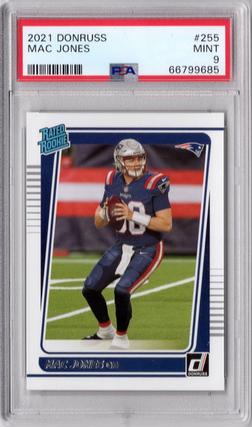 2021 Donruss Mac Jones #255 Rated Rookie MINT PSA 9