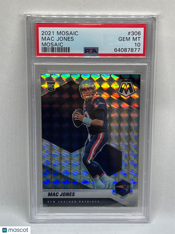 2021 Panini Mosaic Mac Jones #306 PSA 10