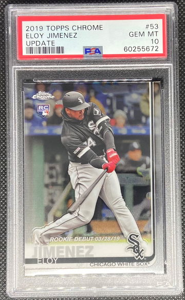 2019 Topps Chrome Update #53 Eloy Jimenez Chicago White Sox PSA 10 GEM MINT