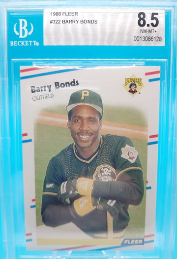 1988 Fleer #322 Barry Bonds BGS 8.5