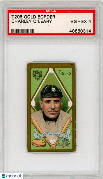 1911 T205 Gold Border Charley O'leary PSA 4